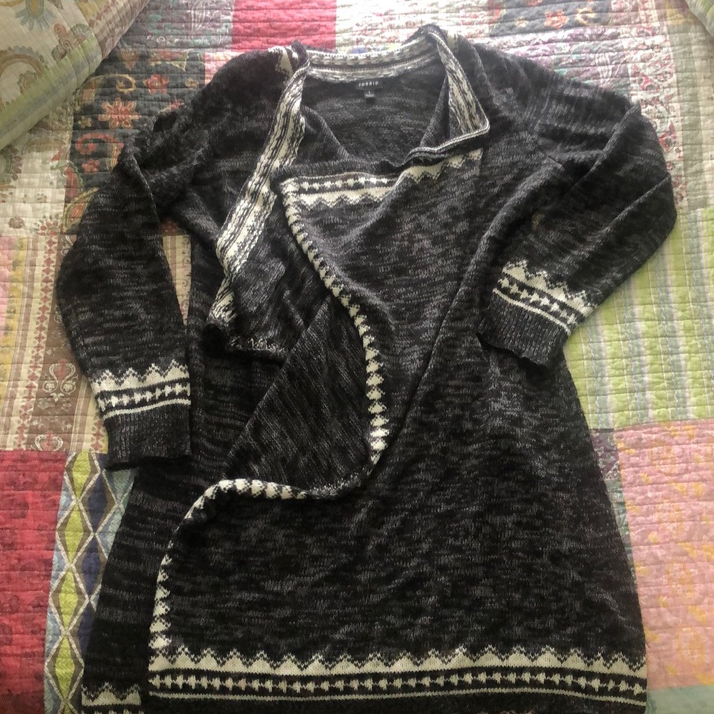 Torrid drape cardigan.